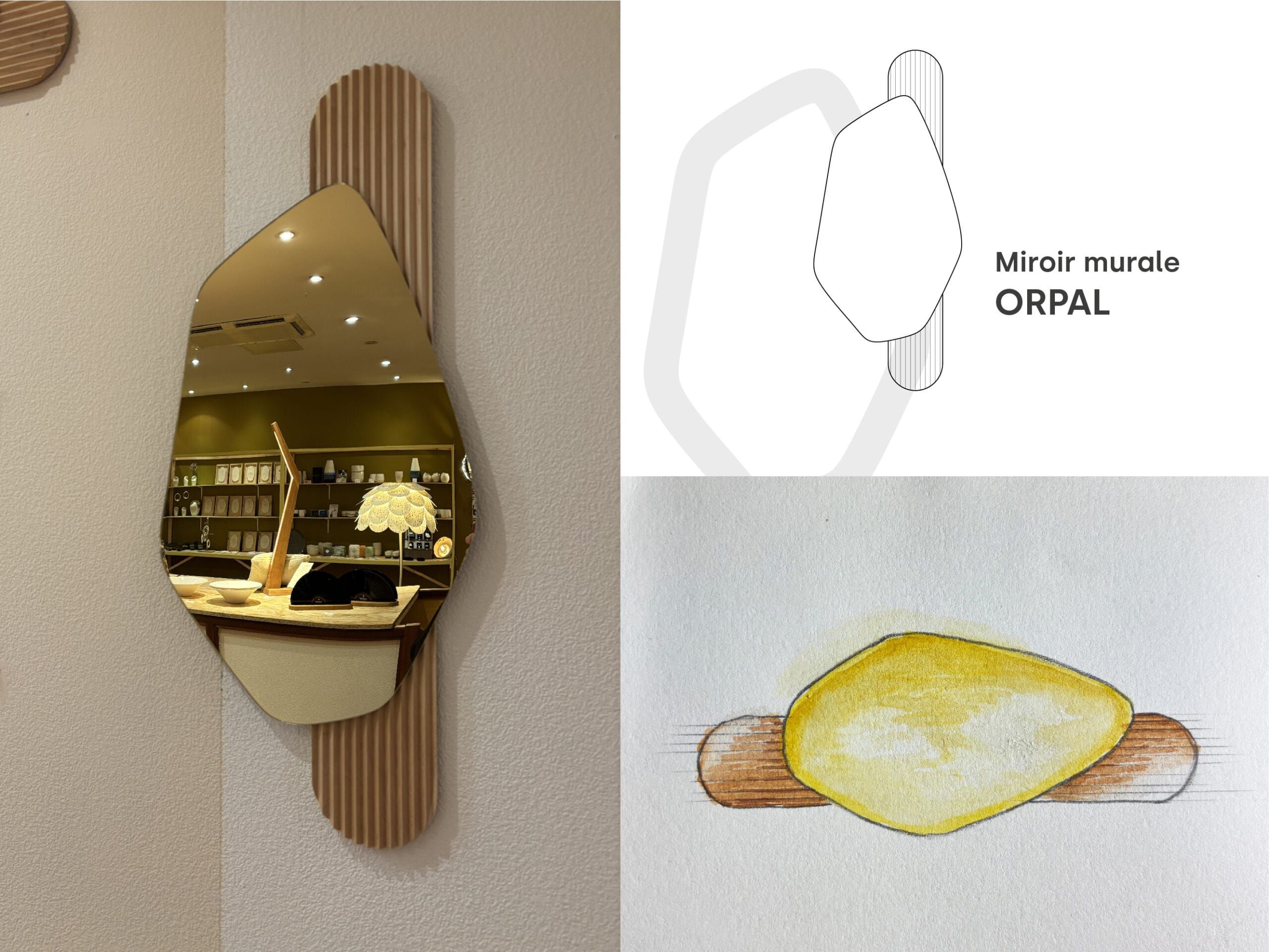 Miroir murale ORPAL - Mickael Brun Design